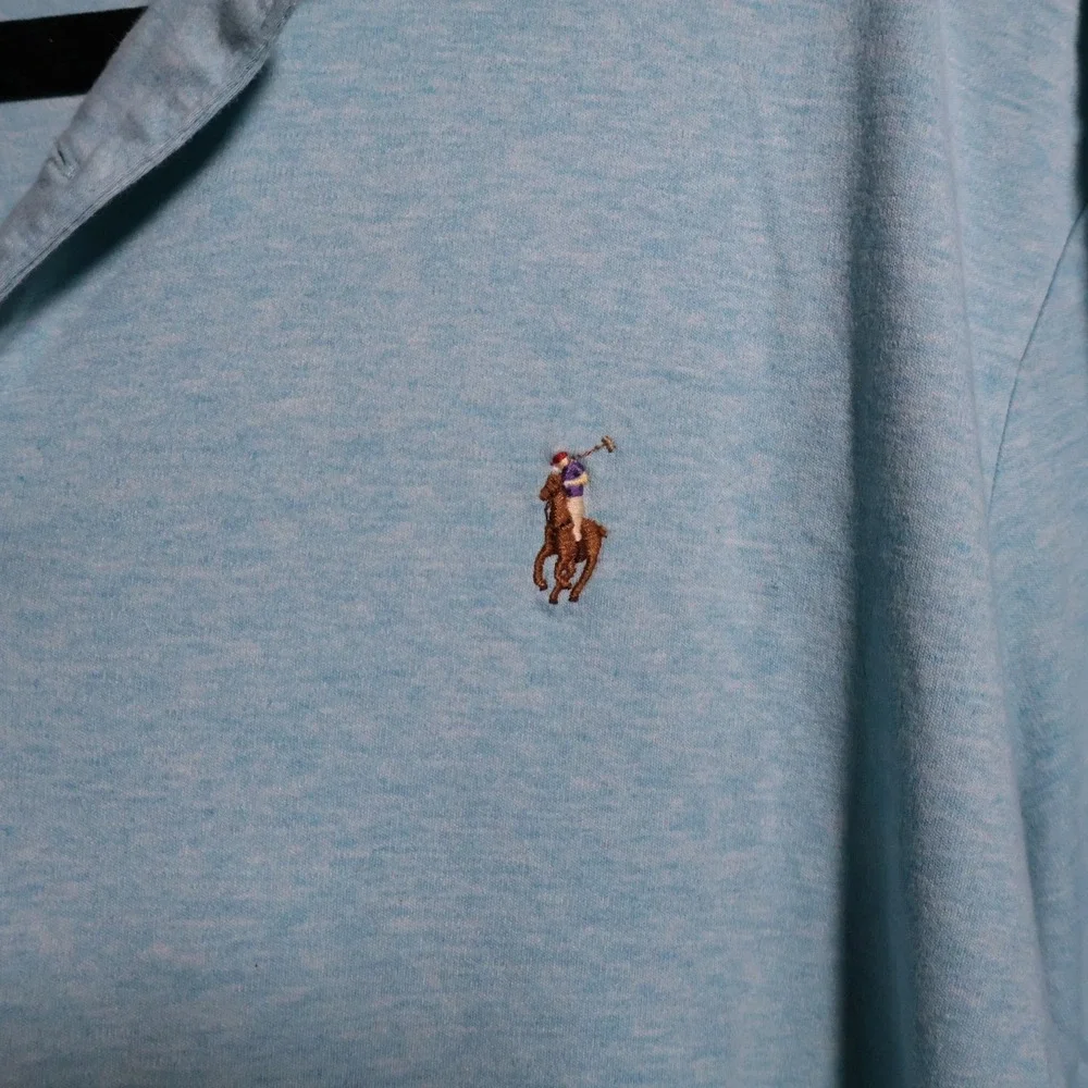 Polo Ralph Lauren‎ Classic Fit Polo Shirt Mens XL Aqua Blue Short Sleeve Cotton